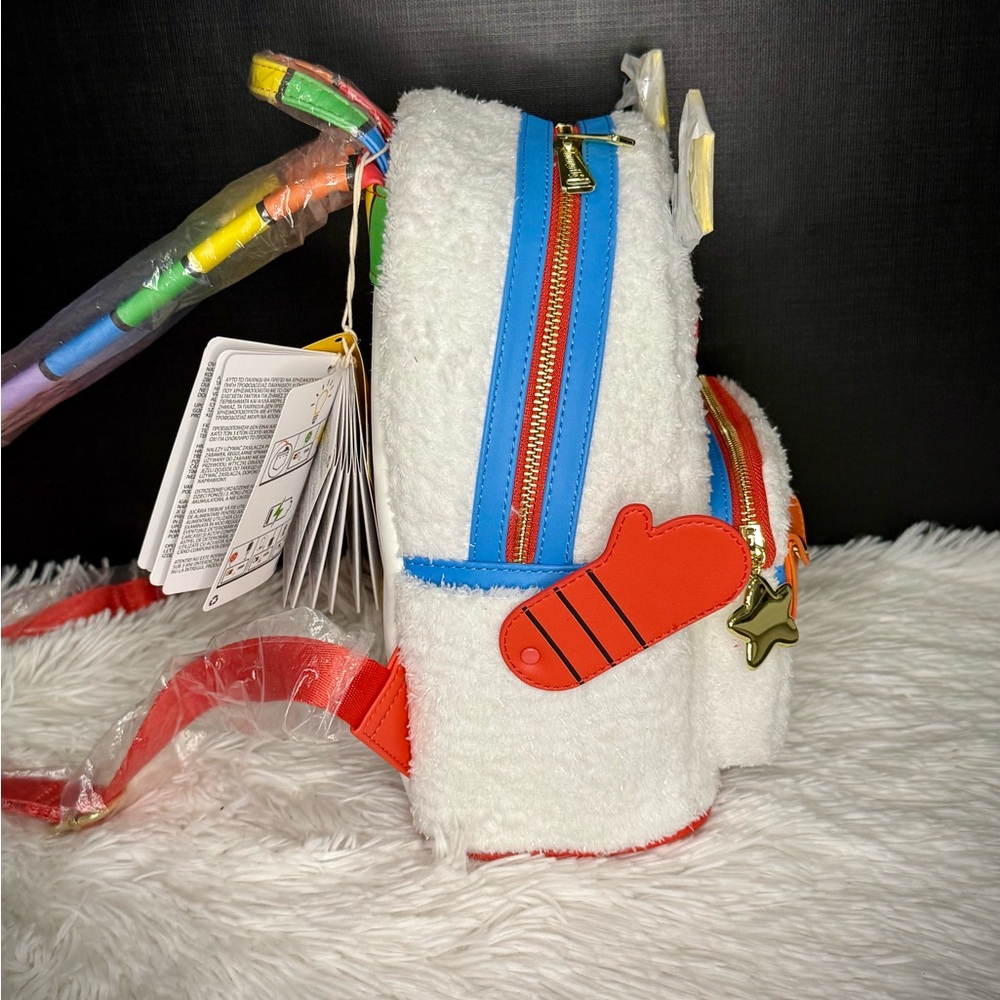 Loungefly Rainbow Brite Twink Plush Cosplay Light Up Mini Backpack - Picture 7 of 13
